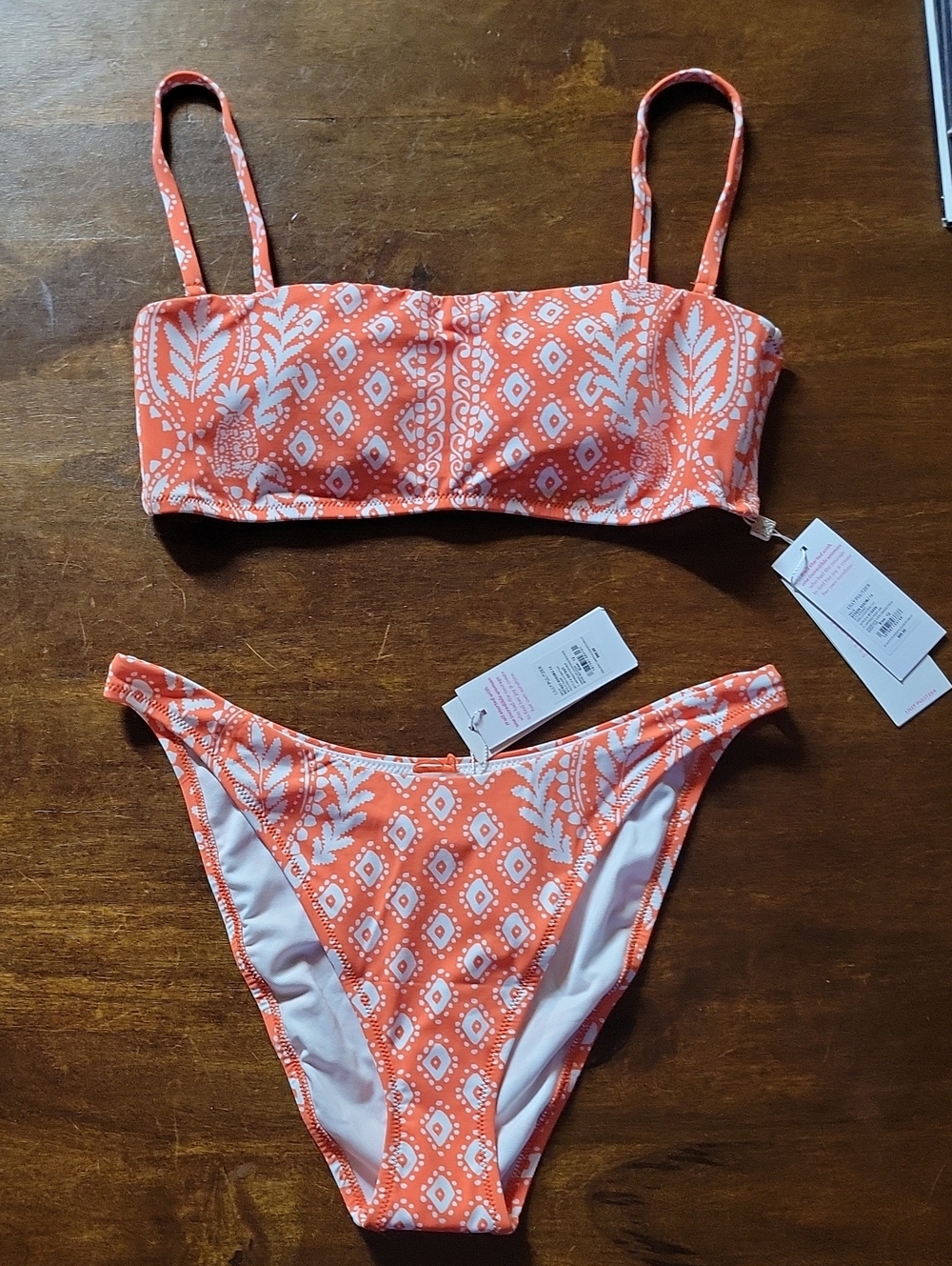 NWT Lilly Pulitzer Vizelle Bandeau Bikini Top & Pico High Cut Bottom Set - Picture 8 of 12